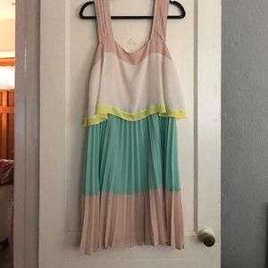 Anthropologie colorblock dress