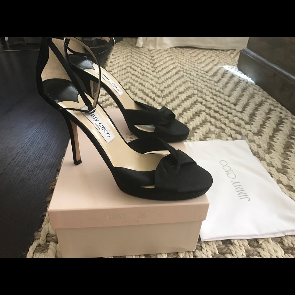 Jimmy Choo satin sandals