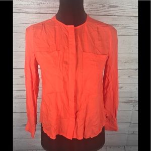 Maeve By Anthropologie Coral Blouse Size 00P Hi Lo Maeve By Anthropologie Coral Blouse Size 00P Hi Lo