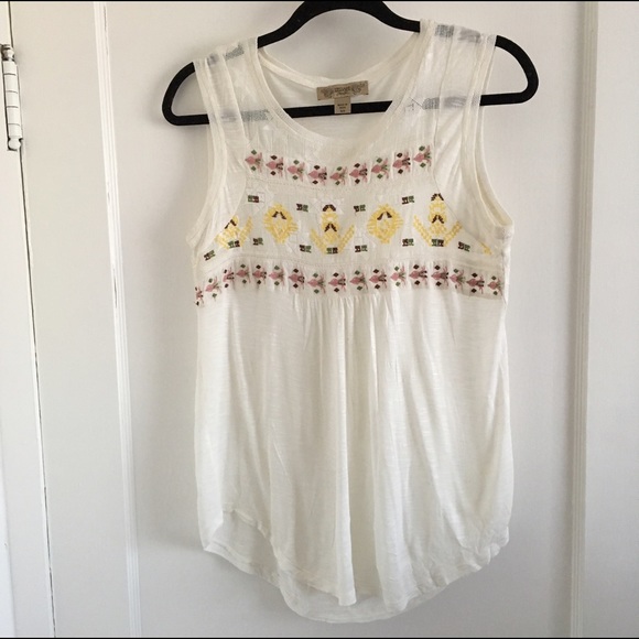 Vintage America Blues Embroidered Tank Shirt - Picture 2 of 4