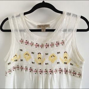 Vintage America Blues Embroidered Tank Shirt