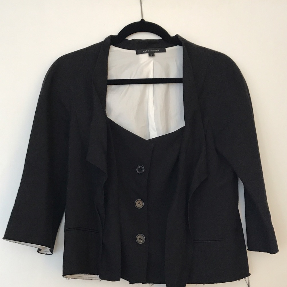 Marc Jacobs black blazer - unique detailing!