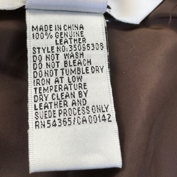 Nygard Collection Brown Leather/Suede Pencil Skirt - Picture 8 of 8