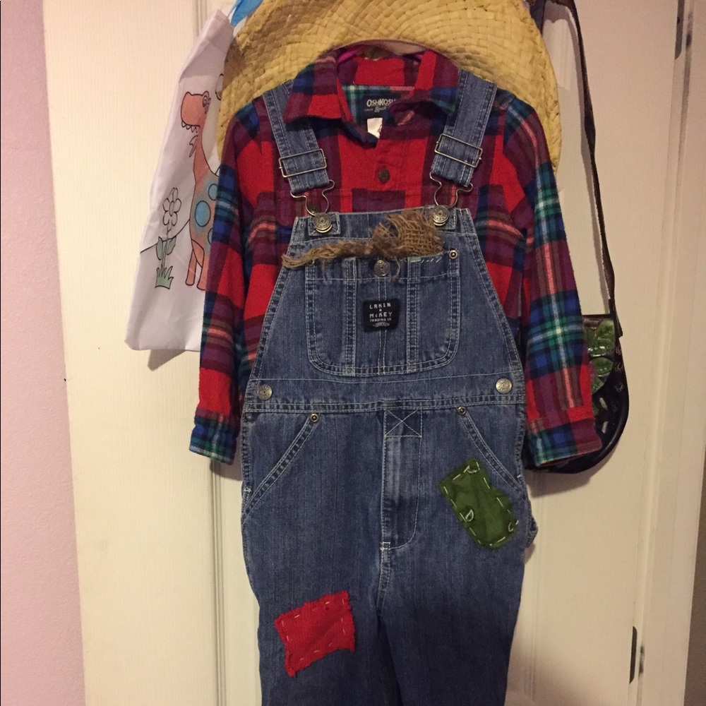 Handmade 4t 3 piece Halloween scarecrow costume