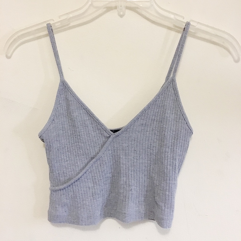 Cute Grey Crop Top
