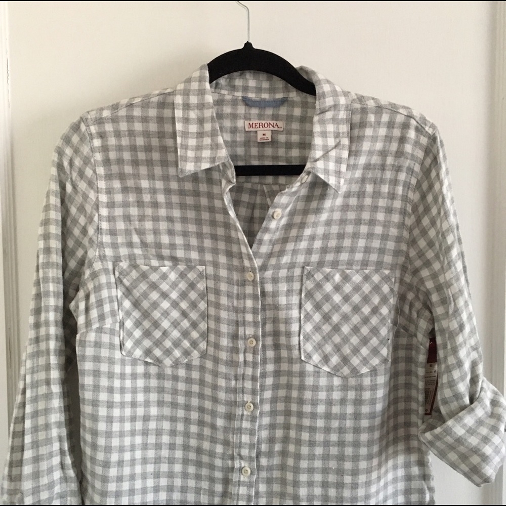 Target Merona Checkered Flannel Longsleeve Shirt