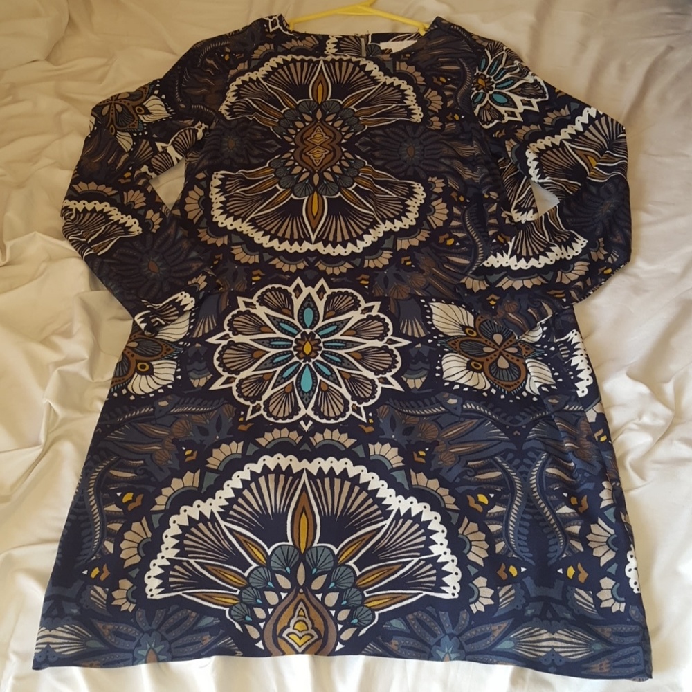 H&M printed long sleeve dress