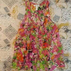 Ambiance Apparel Floral Tank