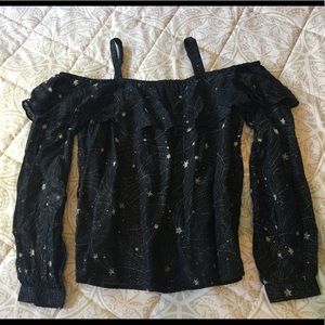 NWT Breezy Starry Night pseudo off-the-shoulder NWT Breezy Starry Night pseudo off-the-shoulder