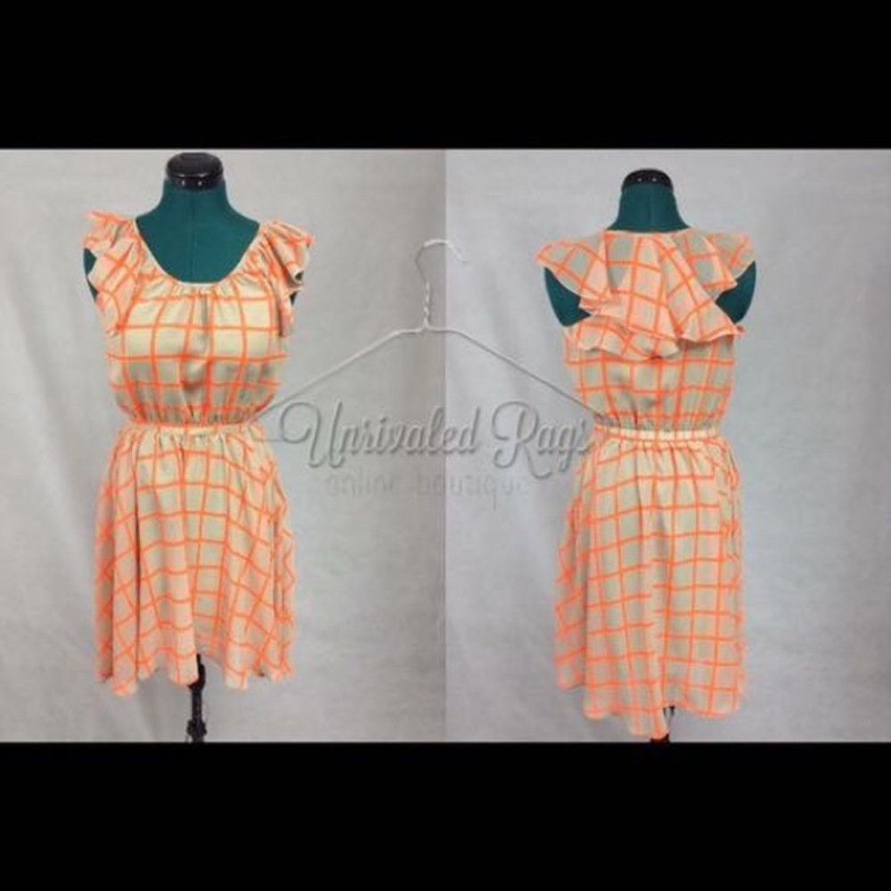 Ruffle Check Dress