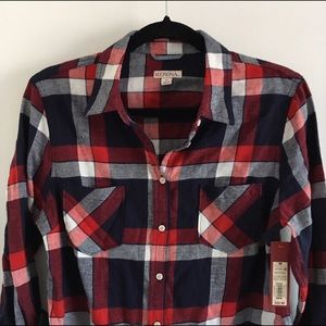 Merona Plaid Flannel NWT