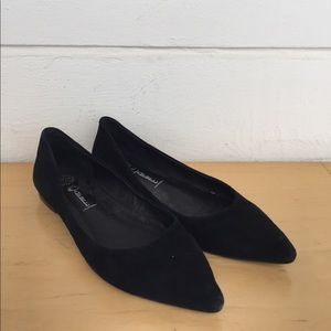 Jeffrey Campbell Ruston Black Suede Pointed Flat 8