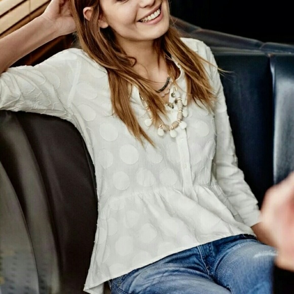 Anthropologie Isabella Sinclair Peplum Top - Picture 1 of 3