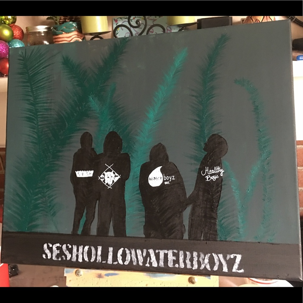 Seshollowaterboyz painting 40x50 cm