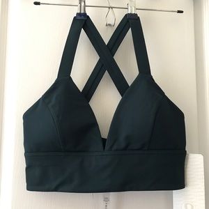 Lululemon sweat your heart out bra Submarine color