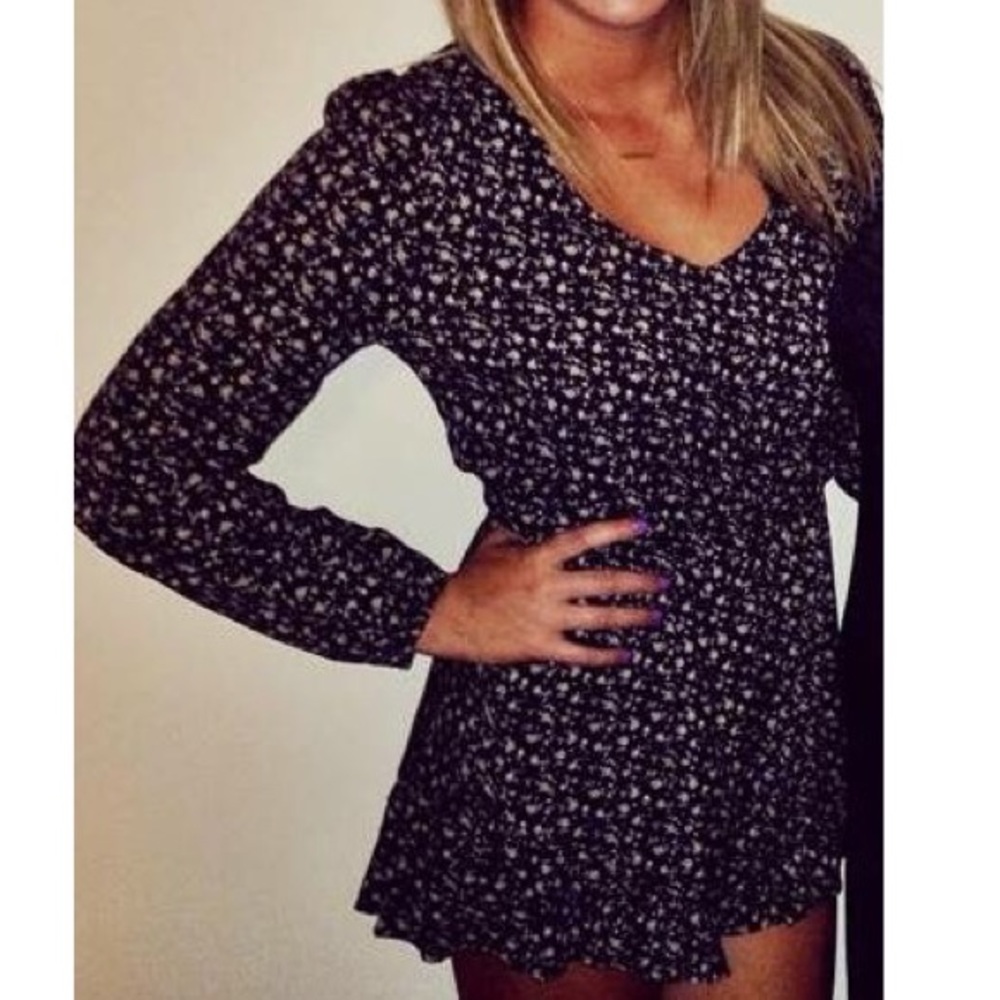 Patterned romper