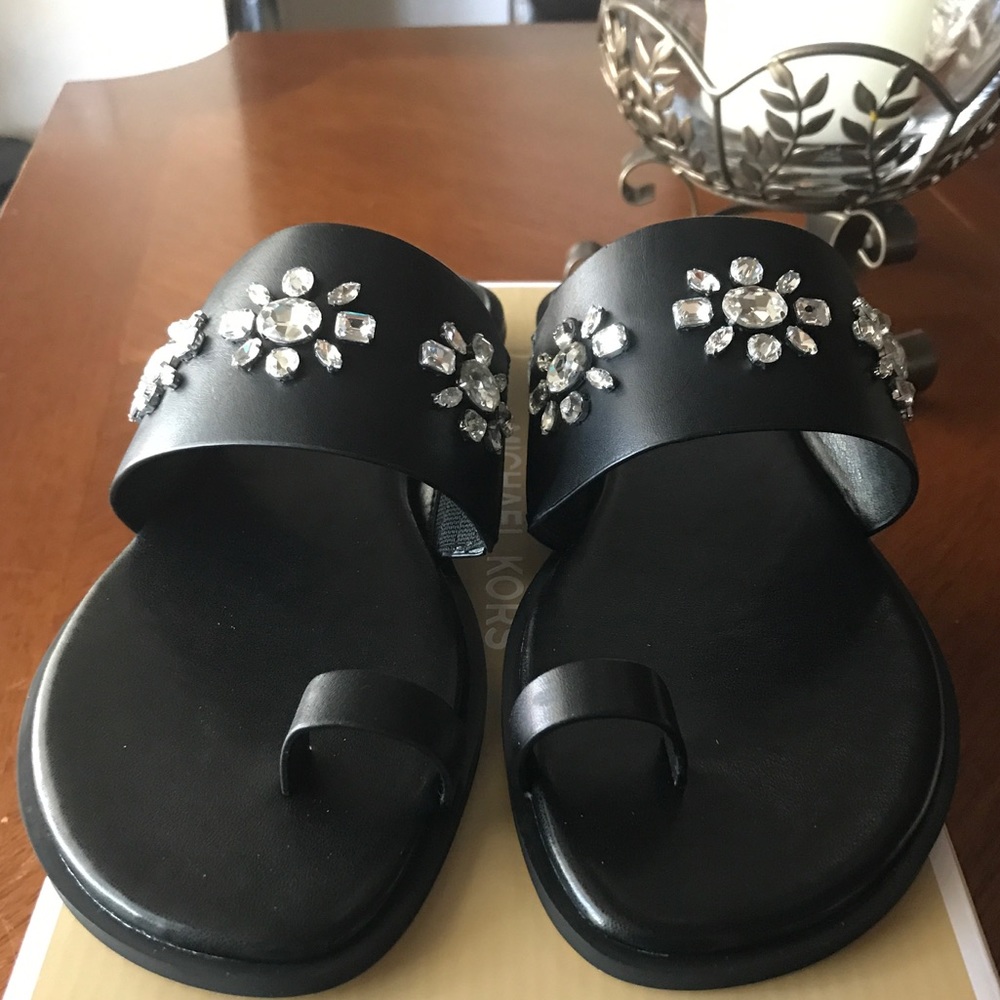 Michael Kors Sonya Flat Sandal Leather