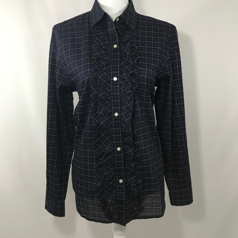 Lauren Ralph Lauren Ruffle Button Down