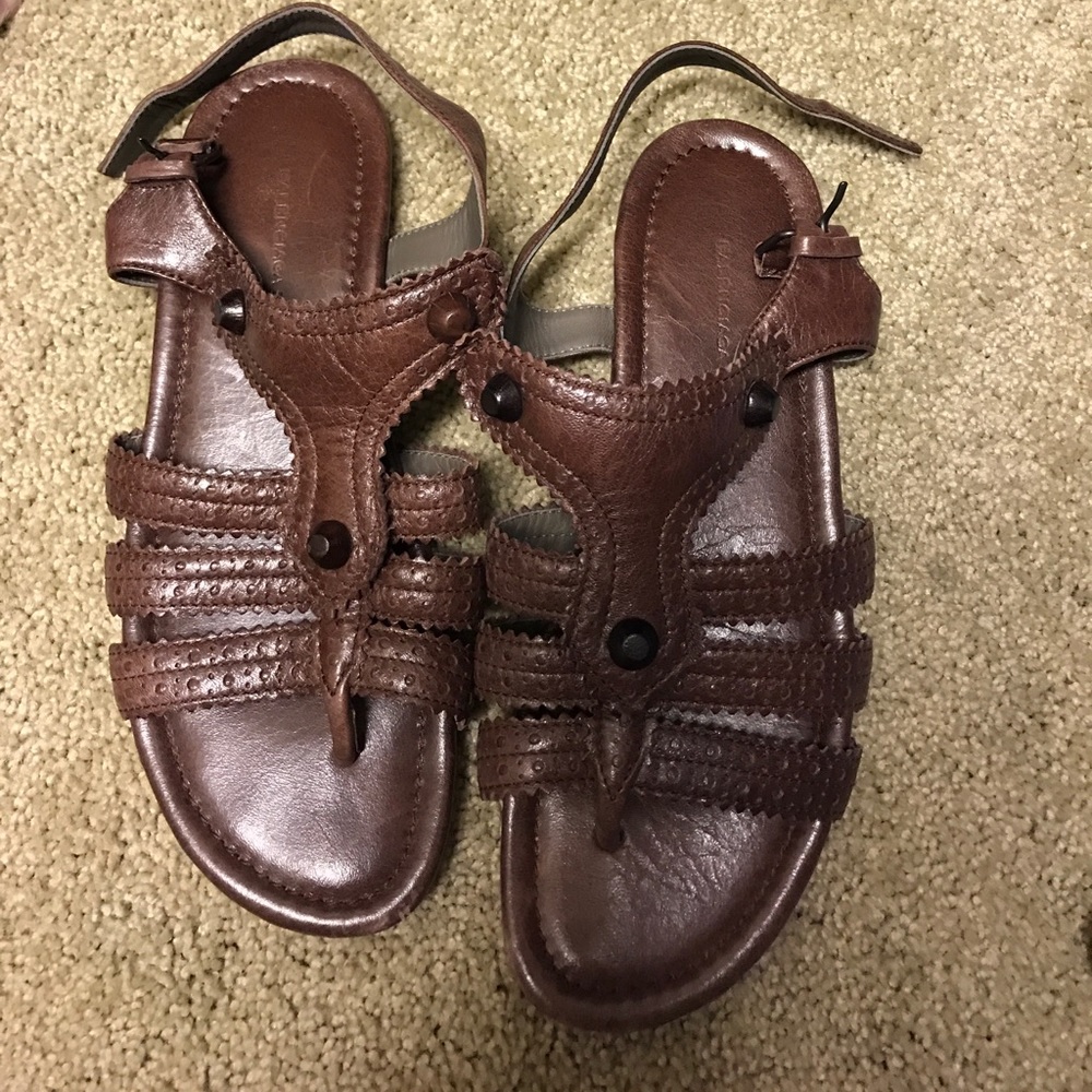 Reduced Balenciaga leather arena dandals size 6.5