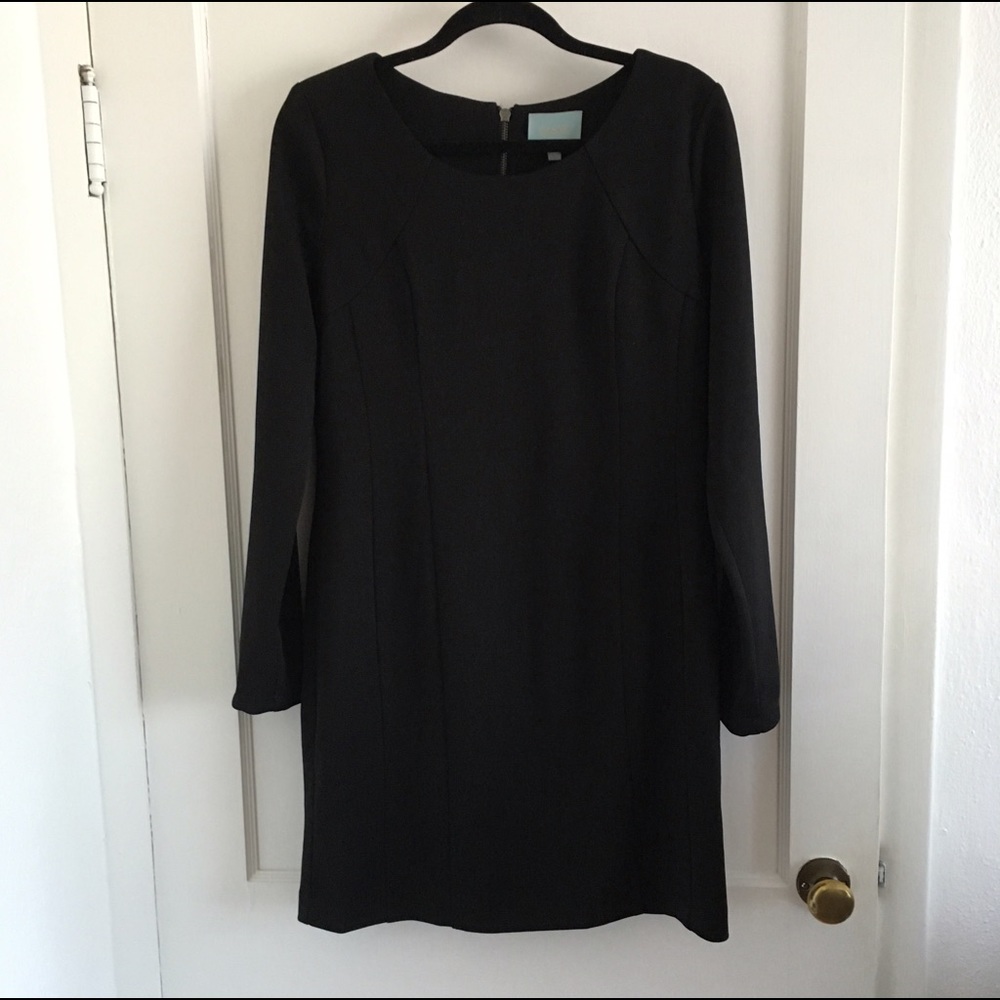 Black sheath dress