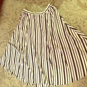 Lane Bryant Blue and White Maxi Skirt, Size 22/24