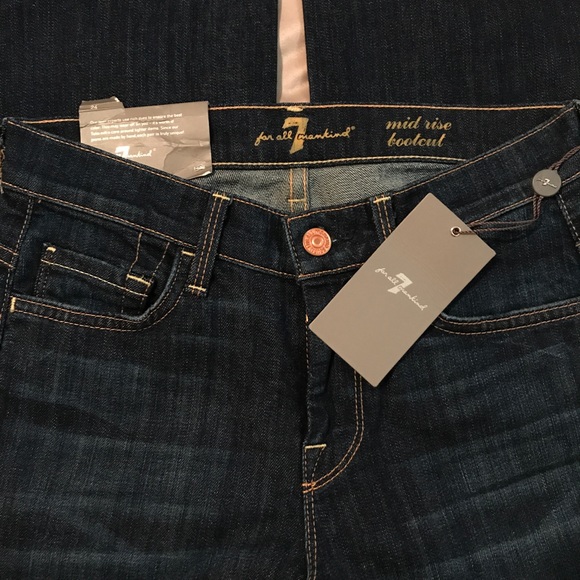 7 for All Mankind mid rise bootcut NWT 24 - Picture 1 of 3