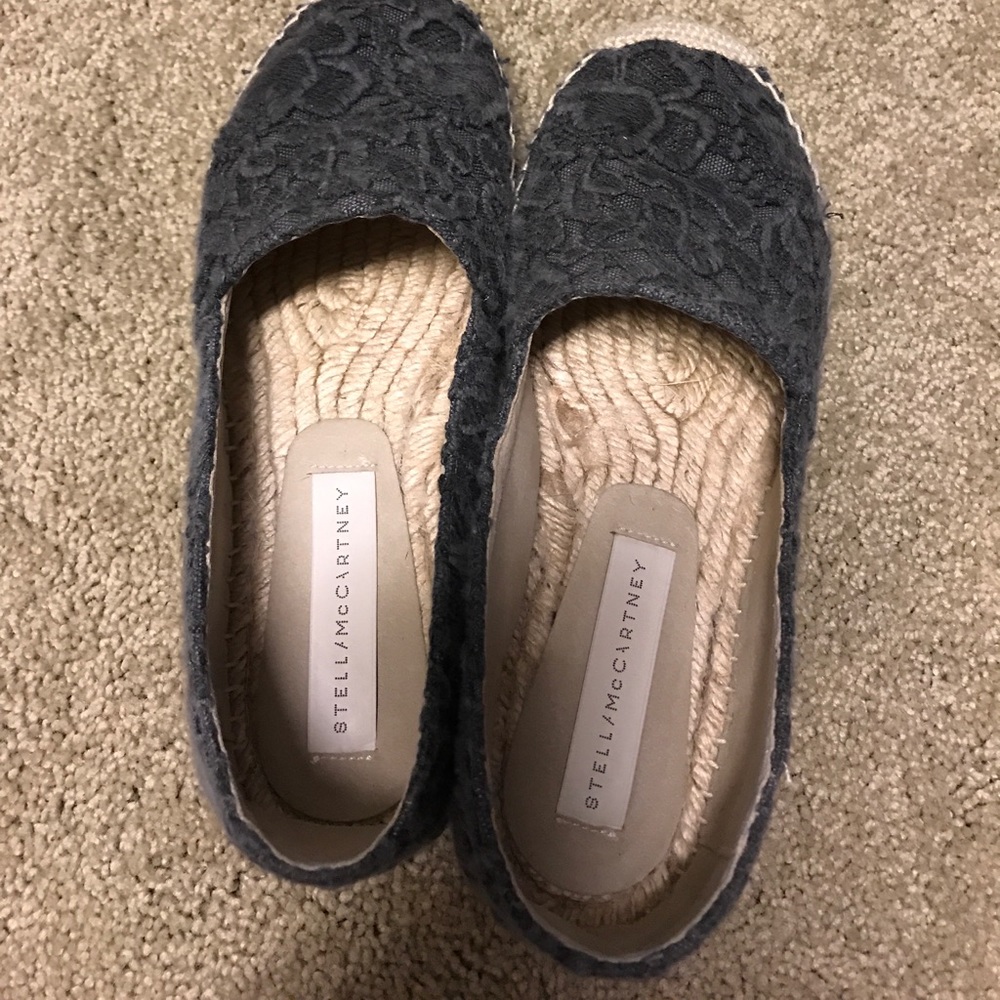 Stella Mccartney lace round toe espadrllies size 6