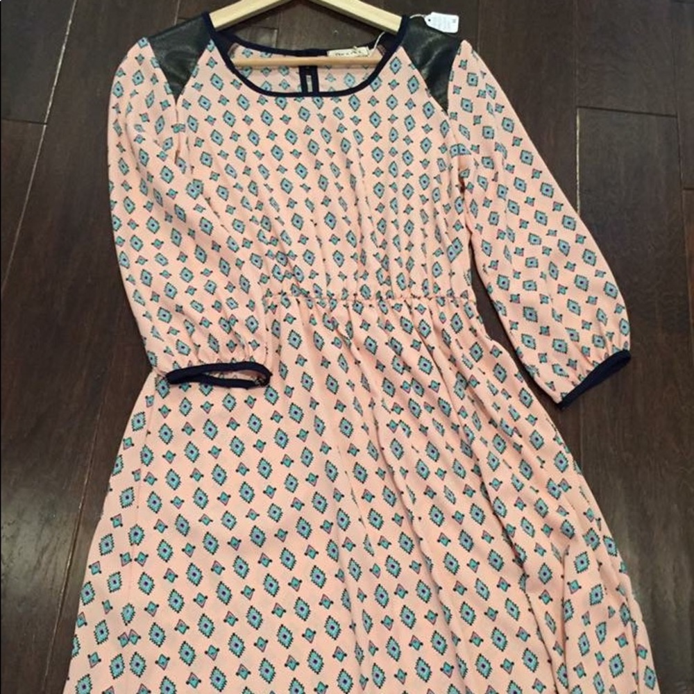 Leather Shoulder Dress