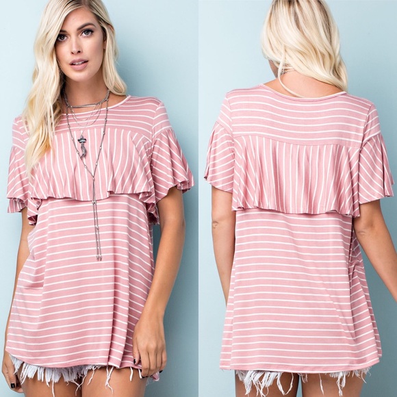 Stripe Jersey Top - Picture 2 of 2