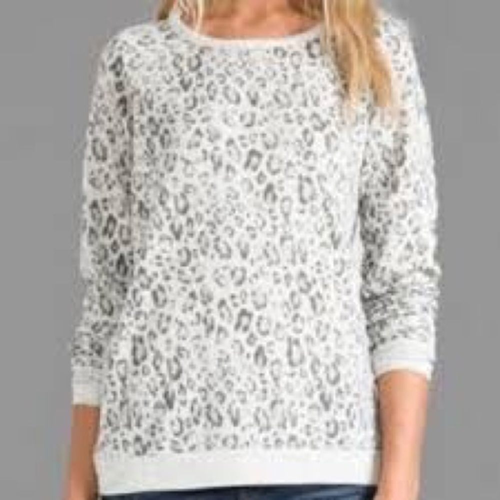 Joie leopard print sweatshirt S