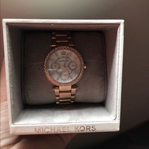 Rose gold Michael Kors watch