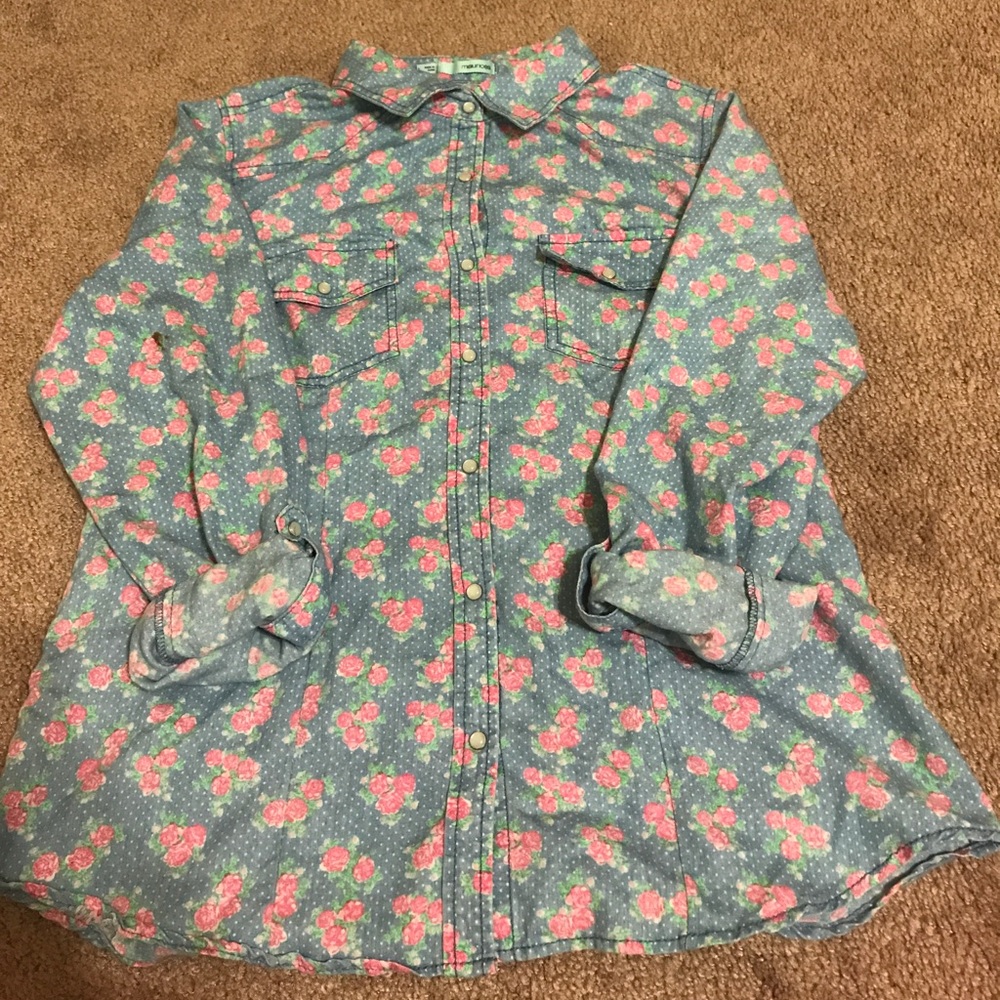 Floral print long sleeve