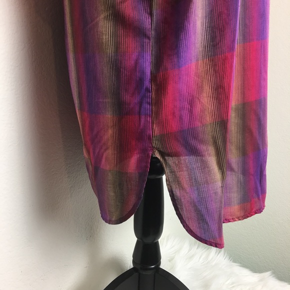 Vintage Boho Plaid Top - Picture 3 of 4