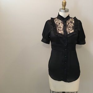 Rue21 Silky Black Blouse