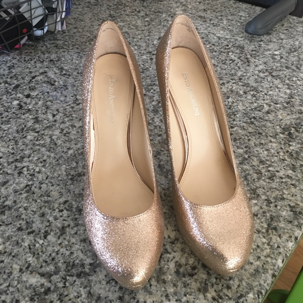 Glitter Gold Heels