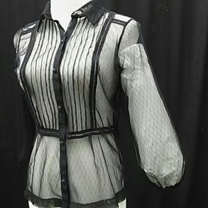 Sheer The Limited mesh black goth vintage see thru