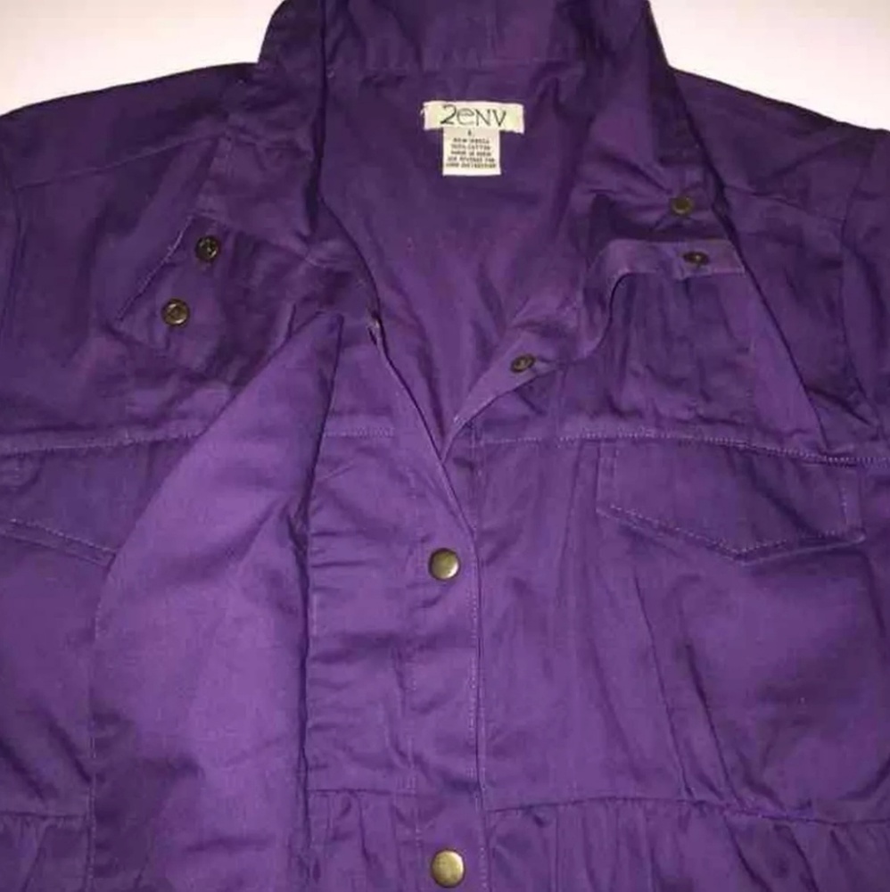 ๐๐Purple thin jacket๐๐ผ๐๐ผ - Picture 3 of 4