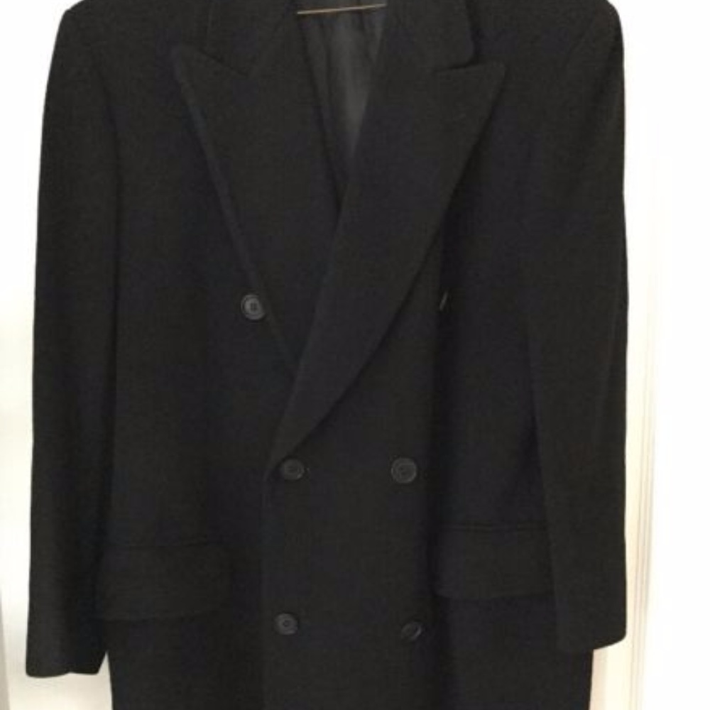SOLD🌷Movimento 100% Cashmere Men's Overcoat 42R - Picture 4 of 8