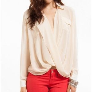 Tobi Chiffon Twist Blouse