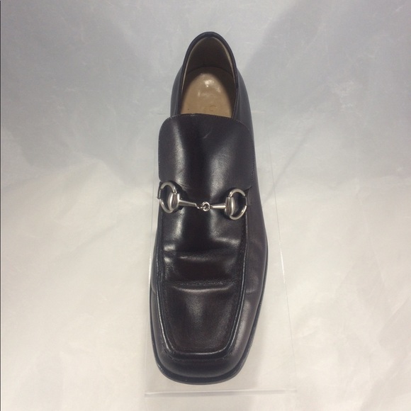Gucci womens brown slip-on horse bit loafers - Picture 2 of 8