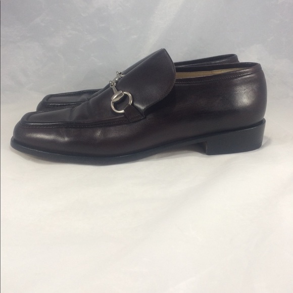 Gucci womens brown slip-on horse bit loafers - Picture 5 of 8
