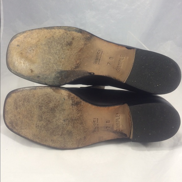 Gucci womens brown slip-on horse bit loafers - Picture 7 of 8