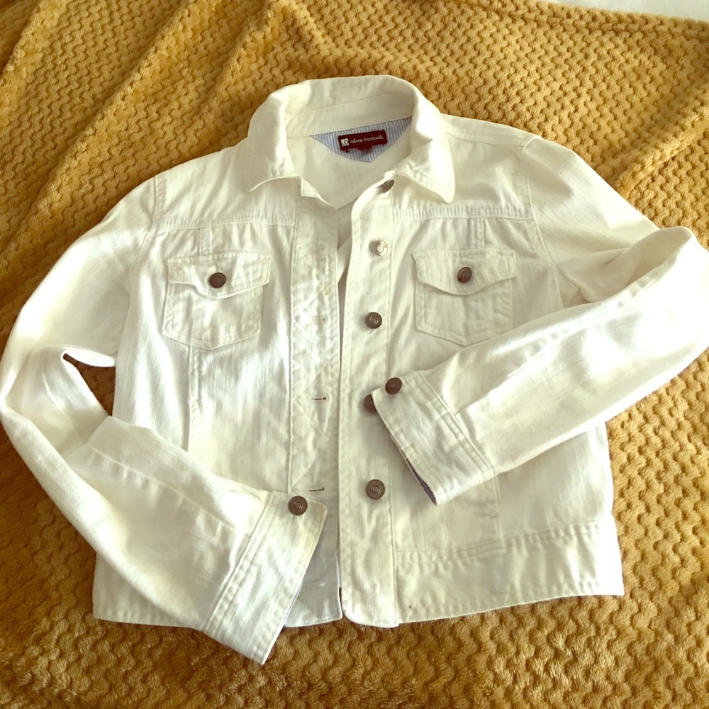White jean jacket