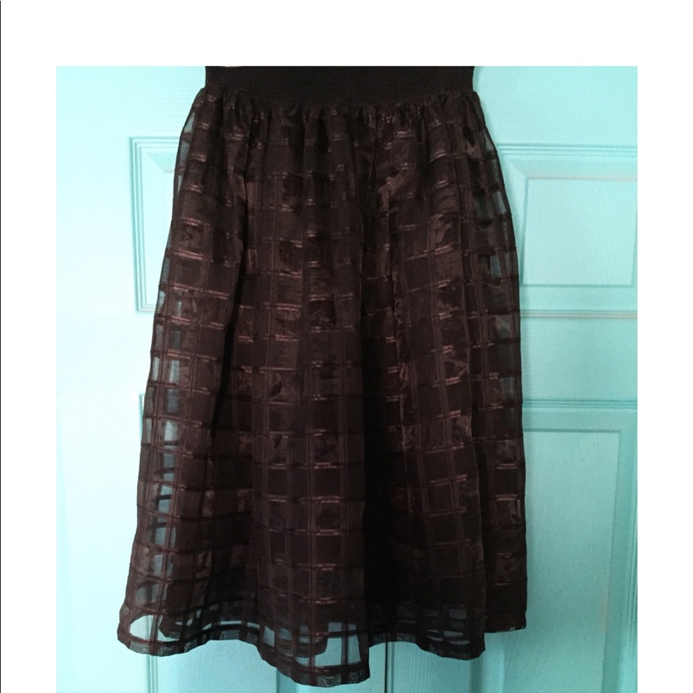 Black 1940's retro full skirt
