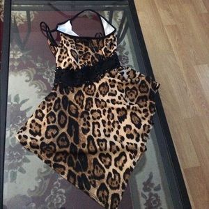 Leopard print romper!