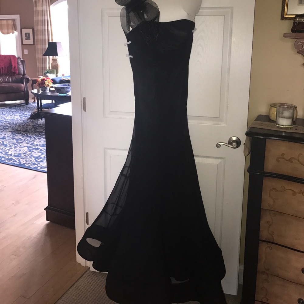 Sherri Hill Black Evening Dress