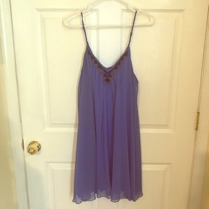 Blue flowy dress