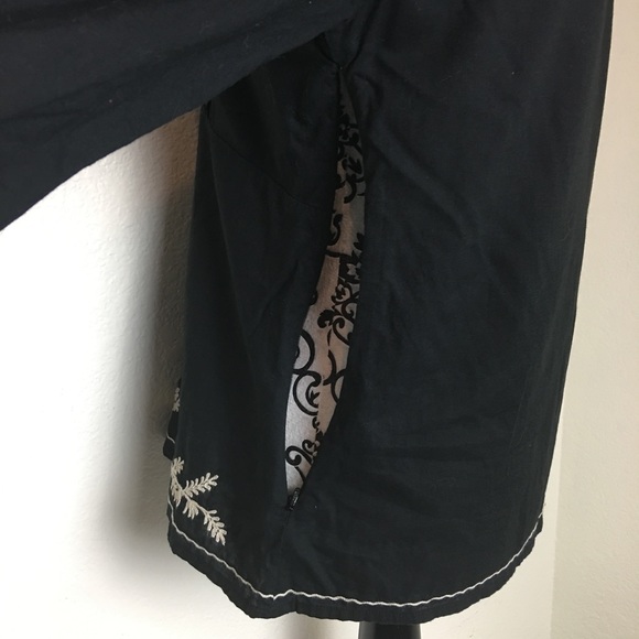 Black Top with Embroidery - Picture 4 of 6