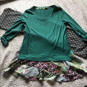 Anthropologie little yellow button top Anthropologie little yellow button top