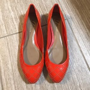 Delman Patent Leather Flats
